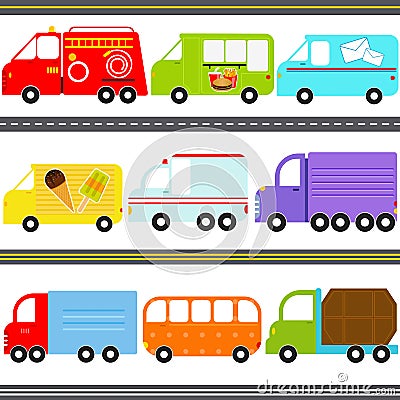 Van / Truck Vehicles / Freight Transportation Stock Photo