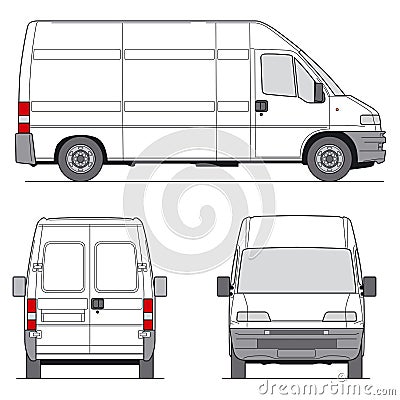 Van Vector Vector Illustration