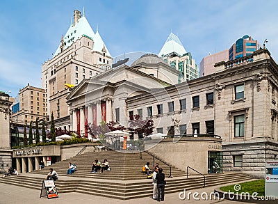 Vancouver Art Gallery Editorial Stock Photo