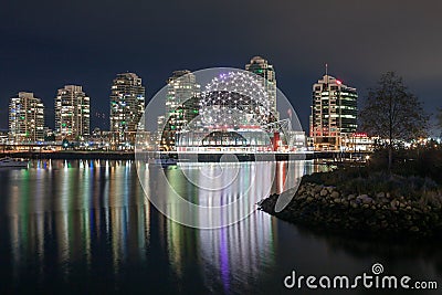 VANCOUVER, BC, CANADA - 19th November 2016: Geodesic Dome of Van Editorial Stock Photo