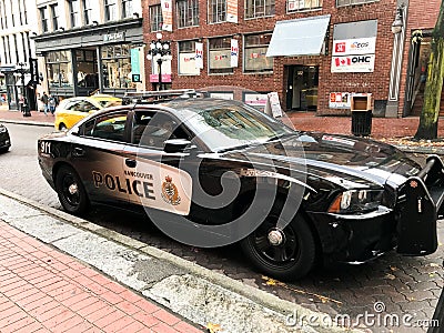 Vancouver British Columbia Police Cruiser Editorial Stock Photo