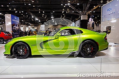 Vancouver - Canada, Circa 2017: Dodge Viper GT Editorial Stock Photo