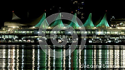 Vancouver Canada Place Sails Editorial Stock Photo