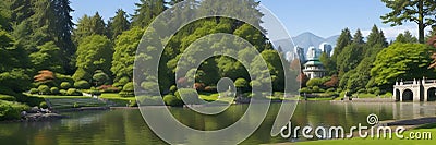 Vancouver, Canada's Stanley Park, a park with beautiful scenery and historic architectural elements Stock Photo