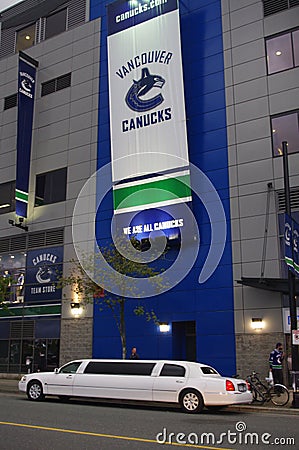 Vancouver Canucks game Editorial Stock Photo