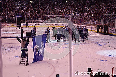 Vancouver Canucks 2011 Western Conference champions Editorial Stock Photo