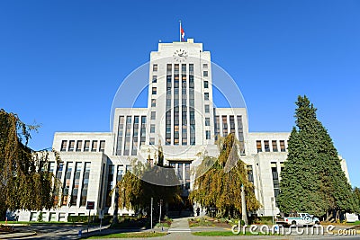 Vancouver City Hall, Vancouver, BC, Canada Stock Photo