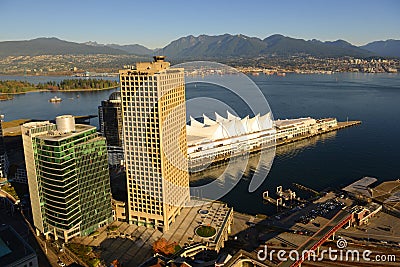 Vancouver City Skyline, BC, Canada Editorial Stock Photo