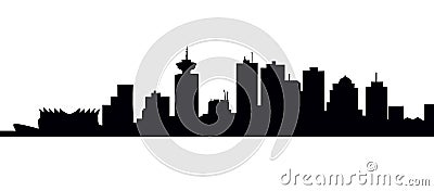Vancouver Skyline-Vector Vector Illustration