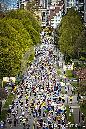 2013 Vancouver Sun Run Editorial Stock Photo