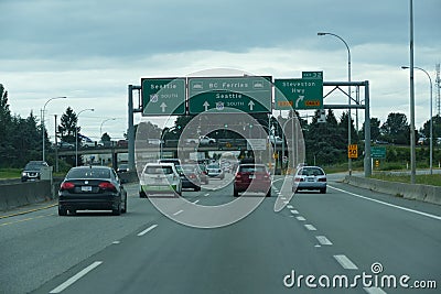 Vancouver traffic Editorial Stock Photo