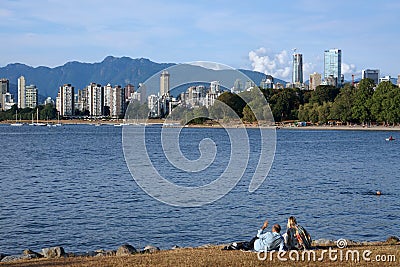 Vancouver waterfront park Editorial Stock Photo