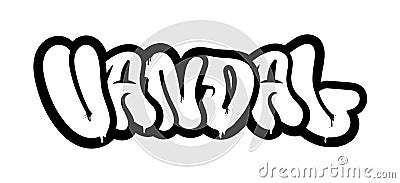 Vandal graffiti Vector Illustration