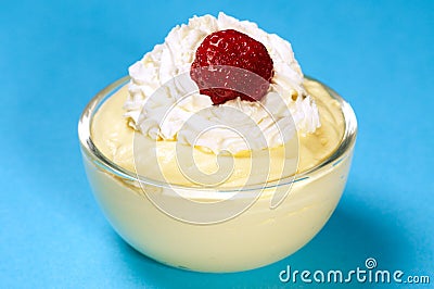 Vanilla custard Stock Photo