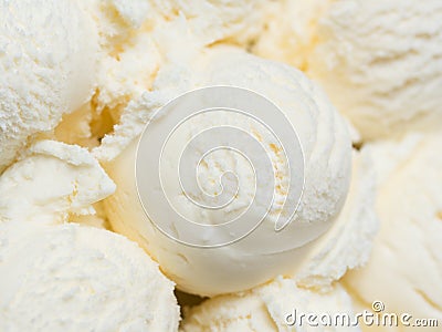 Vanilla ice cream Stock Photo