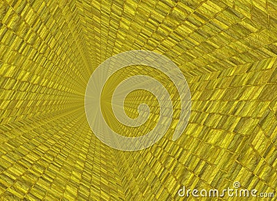 Vanishing point perspective of gold bar backgrounds Stock Photo