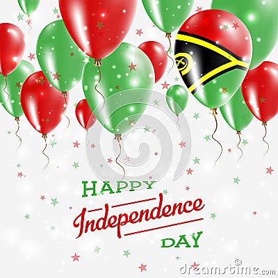 Vanuatu Vector Patriotic Poster. Independence Day. Vector Illustration