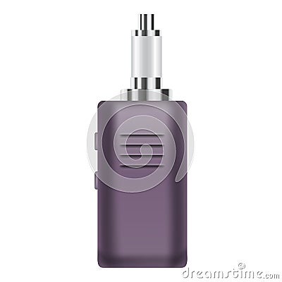 Vape device icon, realistic style Vector Illustration