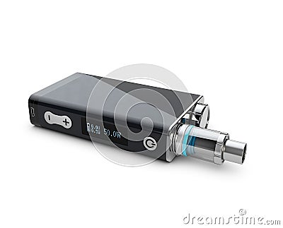 Vape device. Vape smoking. Vapor vaping. 3d illustration Cartoon Illustration