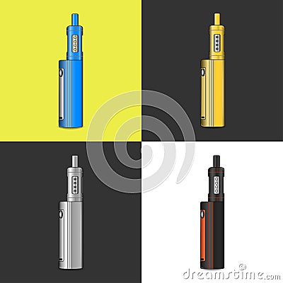 Vape matte icons vector Vector Illustration