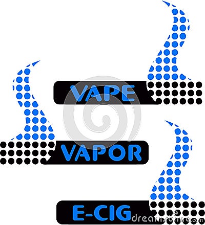 Vape, vapor bar logo Vector Illustration