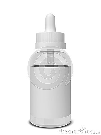 Vaping liquid bottle Cartoon Illustration