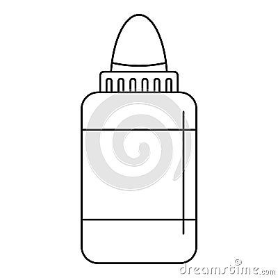 Vaping liquid icon, outline style Stock Photo
