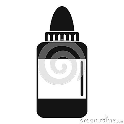 Vaping liquid icon, simple style Cartoon Illustration