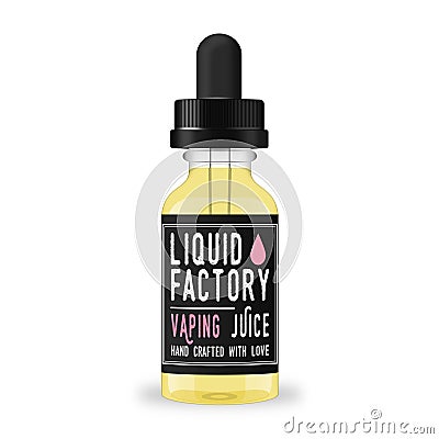 Vaping liquid juice Stock Photo