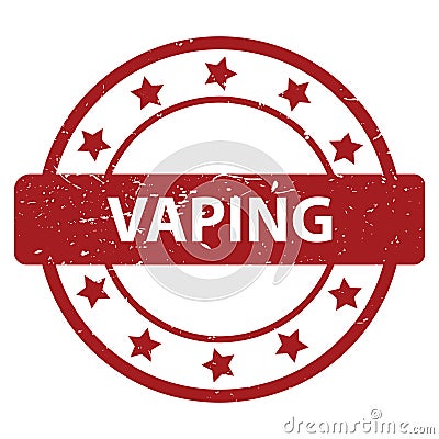 Vaping stamp Stock Photo