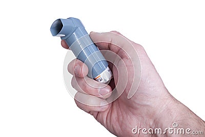 Vaporizer pump for asthmatic Stock Photo