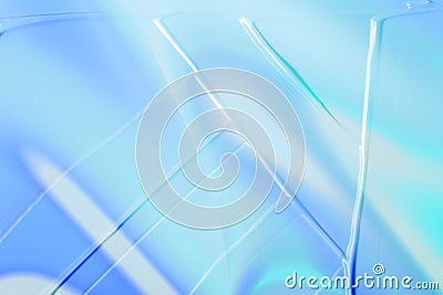 Vaporwave style texture background: neon blue funky paint texture. Stock Photo