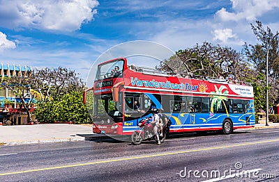 Varadero Beach Tour Editorial Stock Photo