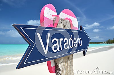 Varadero sign Stock Photo