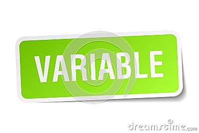 variable sticker Vector Illustration