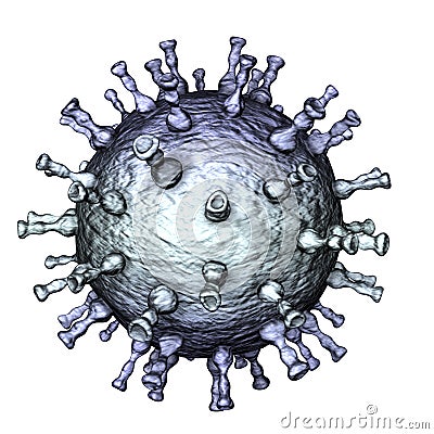 Varicella zoster virus illustration Cartoon Illustration