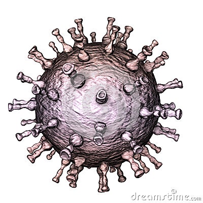 Varicella zoster virus illustration Cartoon Illustration