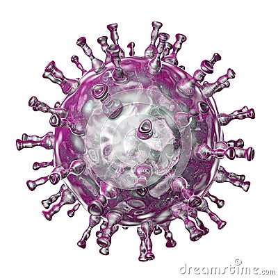 Varicella zoster virus illustration Cartoon Illustration