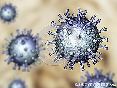 Varicella zoster virus illustration Cartoon Illustration