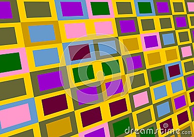 Varicoloured squares. Vector Illustration