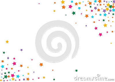 Variegated Party Vector White Background Dust Vector Illustration