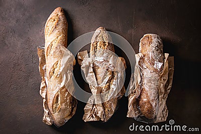 Variety of Artisan bread Stock Photo