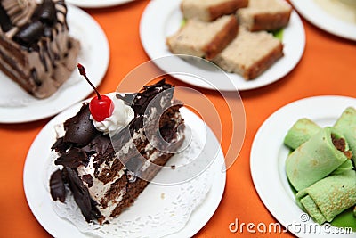 Variety of cakes Stock Photo