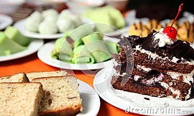 Variety of cakes Stock Photo