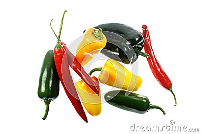 Chili Pepper Variety Stock Photo