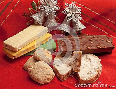 Variety of Christmas dessert Stock Photo