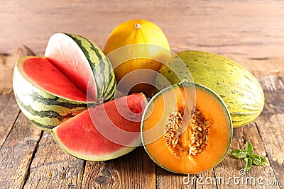 Variety of melon Stock Photo