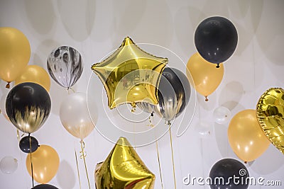 Variety shape Balloon decoration for party Stock Photo