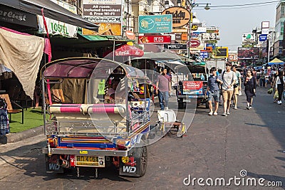 Khao San Road, Bangkok, Thailand Editorial Stock Photo