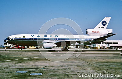 VARIG Douglas DC-10-30 PP-VMY CN 48282 LN 351 . Editorial Stock Photo